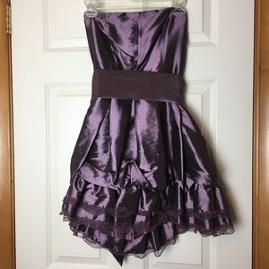 Strapless Ruffled Dress